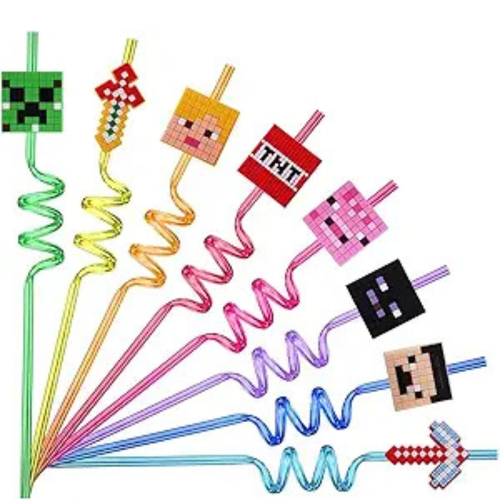 x12 Pajitas de Minecraft